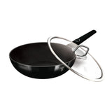 Berlinger Haus indukciós wok serpenyő fedővel 28 cm, 3,2 l – Black Vantage Collection