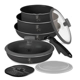 Berlinger Haus 10 részes indukciós edénykészlet levehető nyéllel – Anthracite Collection