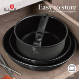 Berlinger Haus 10 részes indukciós edénykészlet levehető nyéllel – Anthracite Collection