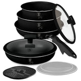 Berlinger Haus 10 részes indukciós edénykészlet levehető nyéllel – Matte Black Collection