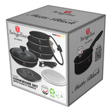 Berlinger Haus 10 részes indukciós edénykészlet levehető nyéllel – Matte Black Collection