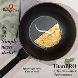 Berlinger Haus indukciós wok serpenyő 28 cm, 3,5 l – Black Rose Collection