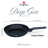BerlingerHaus tapadásmentes indukciós serpenyő 28 cm matt kék