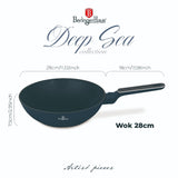 BerlingerHaus tapadásmentes indukciós wok serpenyő 28 cm matt kék
