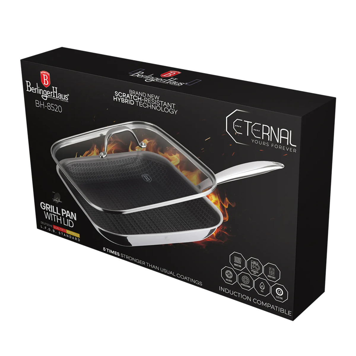 Berlinger Haus Eternal Grill serpenyő fedővel (28 cm) – 2. kép