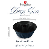 Berlinger haus kuglóf forma matt kék Deep Sea