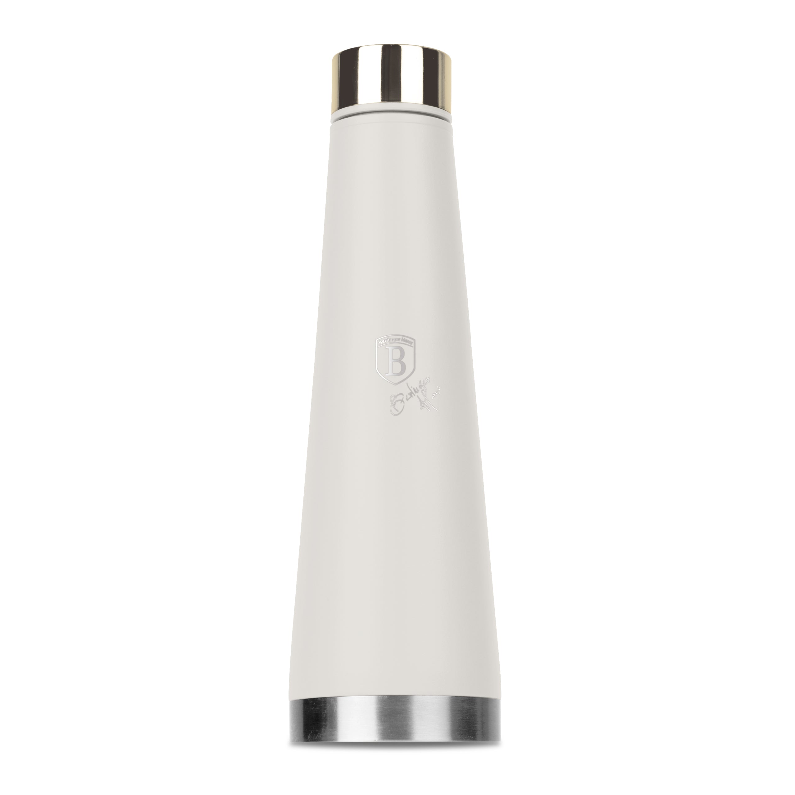 Rozsdamentes acél hőtartó palack alakú termosz 400 ml matt krém Sahara Collection