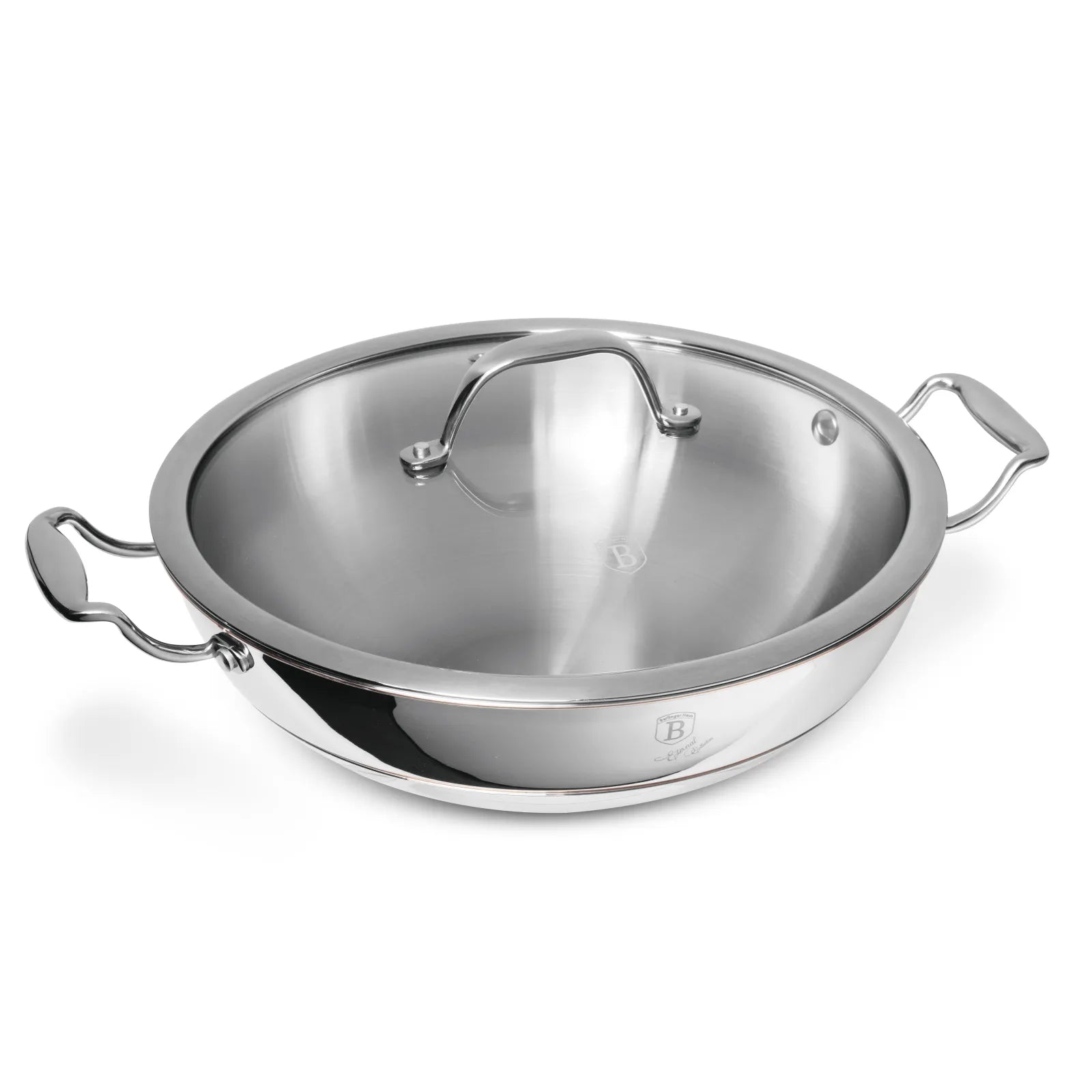Berlinger Haus professzionális indukciós wok fedővel 28 cm – Copper Touch Collection