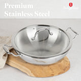 Berlinger Haus professzionális indukciós wok fedővel 28 cm – Copper Touch Collection