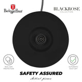 Berlinger Haus Elektromos vízforraló hőfok kijelzővel (2200 W) – Black Rose Collection