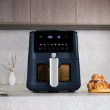AirFryer átlátszó ablakkal 5 liter kék Deep Sea Berlinger Haus