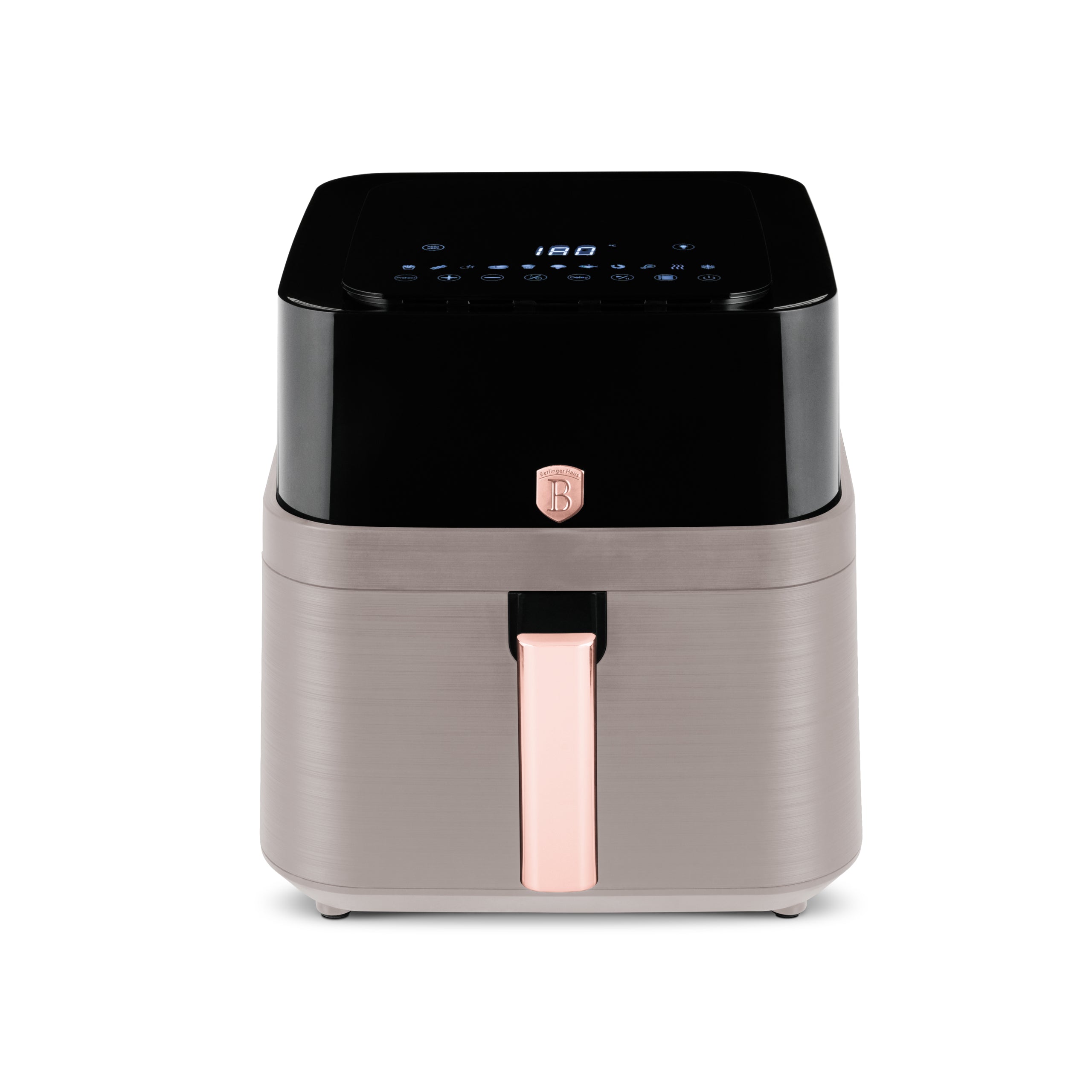 XXL AirFryer átlátszó ablakkal digitális 7,2 liter Berlinger Haus matt szürke