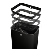 Berlinger haus Szenzoros szemetes 60 l fekete Matte Black Collection