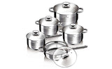 Blaumann Gourmet Line Jumbo 10 db-os INOX edénykészlet BL-1637