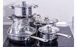 Blaumann Gourmet Line Jumbo 10 db-os INOX edénykészlet BL-1637