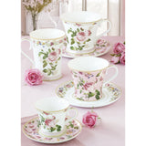 Porcelán csésze 200 ml díszdobozban – Rózsa mintás Chant des Roses