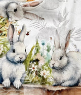 Easter Garden nyuszis asztalterítő, 137x180 cm