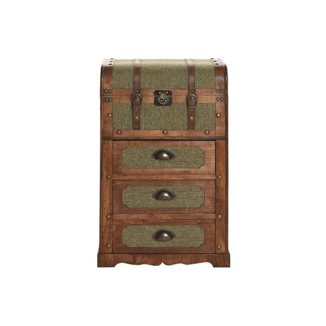 Vintage utazóláda-hatású fiókos szekrény