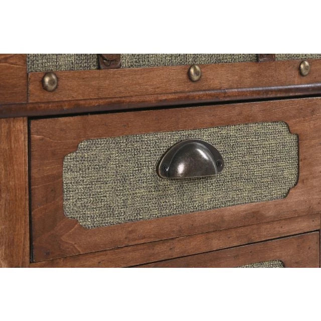 Vintage utazóláda-hatású fiókos szekrény