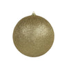 Óriás karácsonyi gömb 25 cm arany glitteres