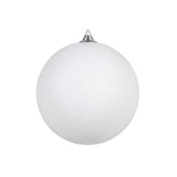 Óriás karácsonyi gömb 25 cm fehér glitteres