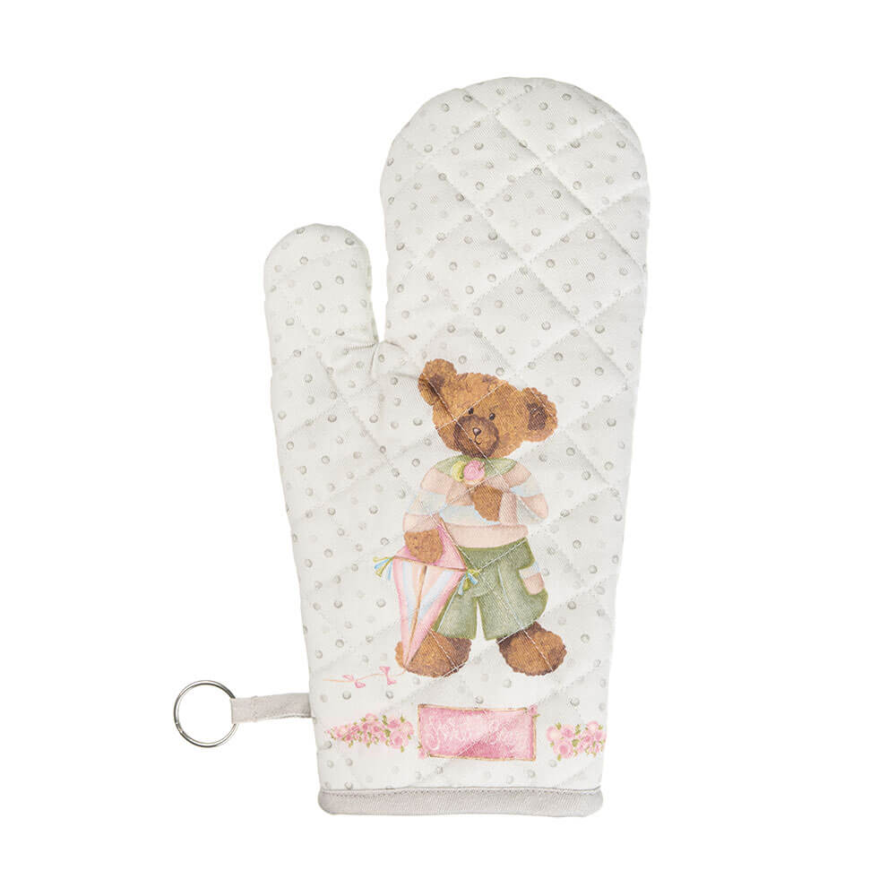 Pamut Edényfogó kesztyű 19x32 cm maci fiú Sweet Bear