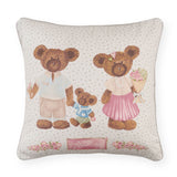 Pamut díszpárna töltelékkel 40x40 cm Sweet Bear macicsalád