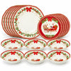 Karácsonyi porcelán étkészlet 18 részes 6 személyes