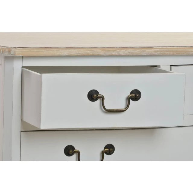 Komód 5 fiókos 80x40x90 cm vintage stílus