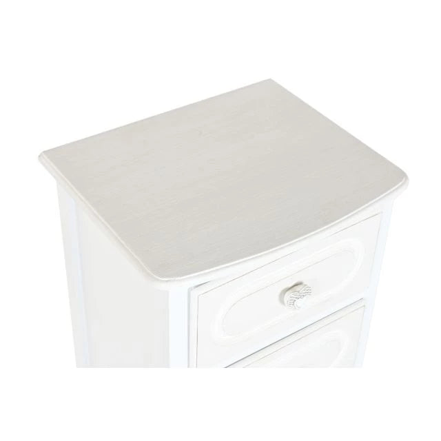 ALIMA ROMANTIC fehér komód 4 fiókos 40x36x100 cm