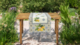 Capri citromos mediterrán asztali futó 44x140 cm Gépi gobelin