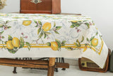 Palermo citromos mediterrán asztalterítő 137x240 cm Gépi gobelin