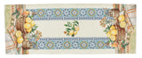 Mediterrán citromos asztali futó 37x100 cm Gépi gobelin