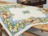 Mediterrán citromos asztalterítő 96x100 cm Gépi gobelin