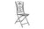Kerti bútor Kovácsoltvas kerti szék mozaikos szürke drapp kerámia berakással
