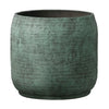Cement óriás kaspó 33,5x31 cm antik zöld