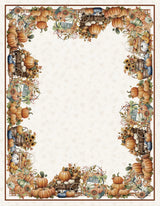 Őszi tökös leveles 140x240 cm pamut asztalterítő