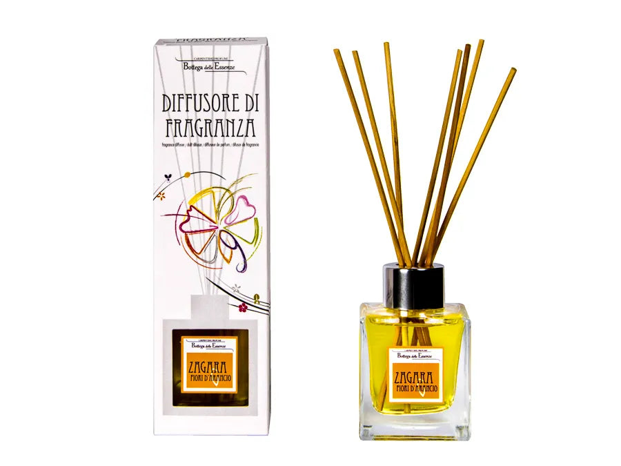 Illat diffúzor 100 ml – Narancsvirág Rattanpálcás Szobaillatosító
