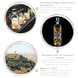 RCR Timeless 3 részes whisky dekanter készlet – 345 ml
