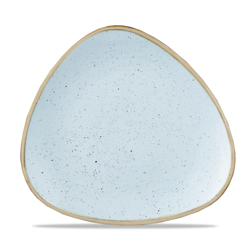 Churchill Stonecast Duck Egg Blue kerámia háromszög tányér 26,5 cm