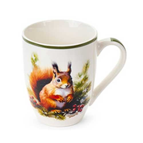 Mókus mintás Porcelán bögre 350 ml