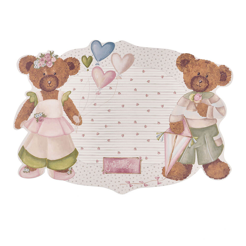 Műanyag tányéralátét 50x35 cm Sweet Bear macis