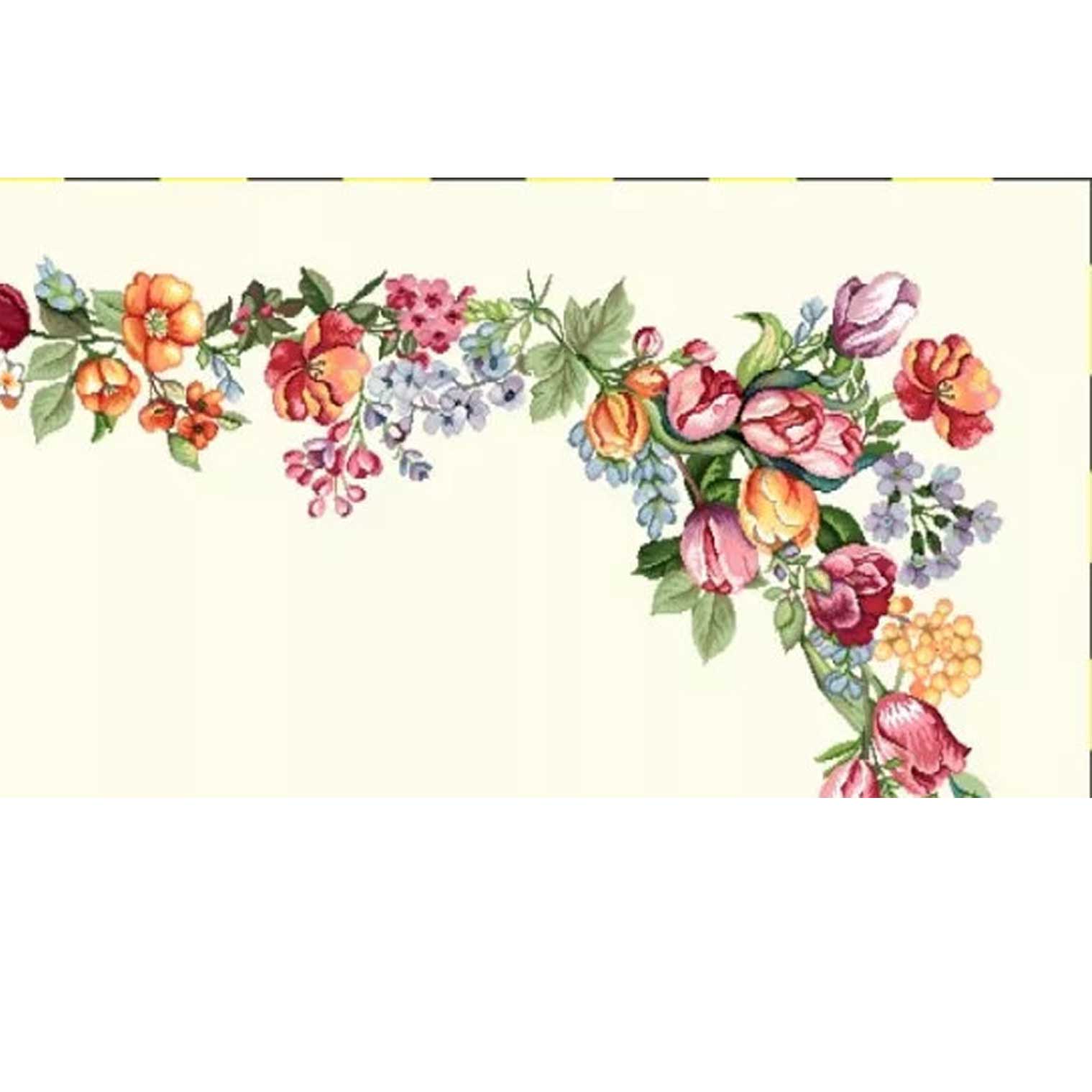 Tulipános asztalterítő 96x100 cm Gépi gobelin