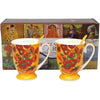 Van Gogh Napraforgók porcelán bögre szett kanállal 300 ml - díszdobozos