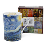 Porcelán bögre 300 ml - díszdobozos Van Gogh Csillagos éj