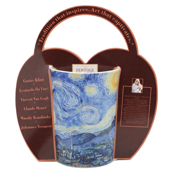 Van Gogh Csillagos éj porcelán bögre 300 ml - design csomagolásban