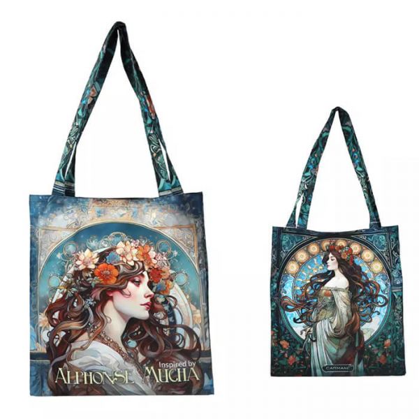 Alfons Mucha vászon táska 44x39 cm