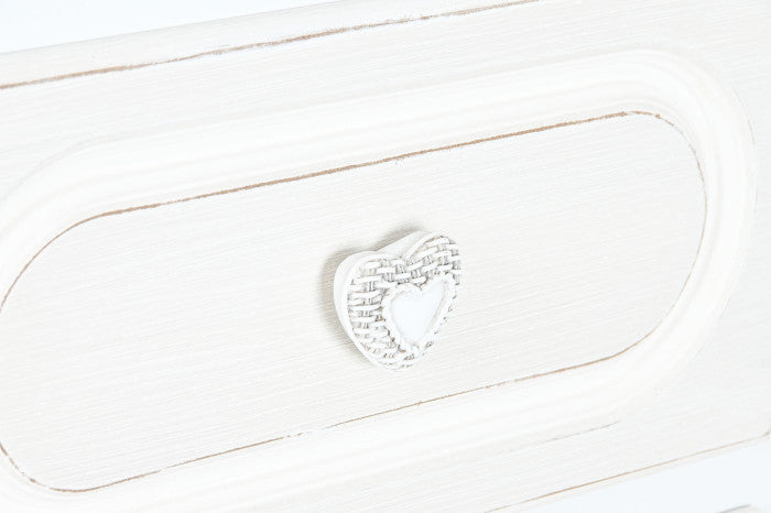 ALIMA vintage stílusú fehér komód