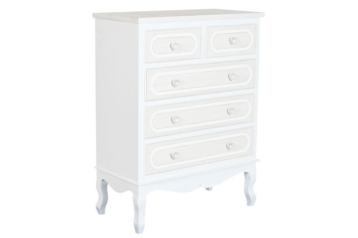 ALIMA vintage stílusú fehér komód
