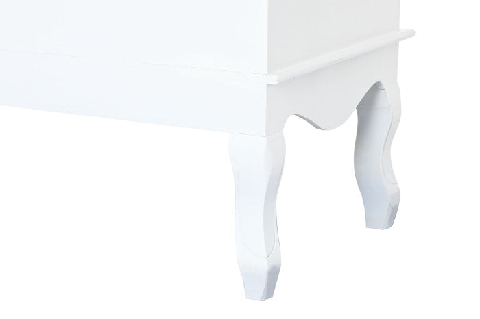 ALIMA vintage stílusú fehér komód